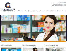 Tablet Screenshot of farmaciacavalieri.com.br